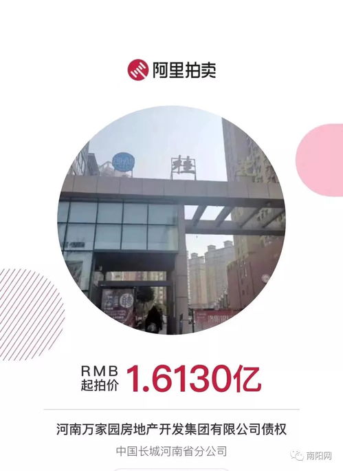 南陽知名房企項目突遭法拍 在建工程1.6億起拍，折射行業(yè)困境